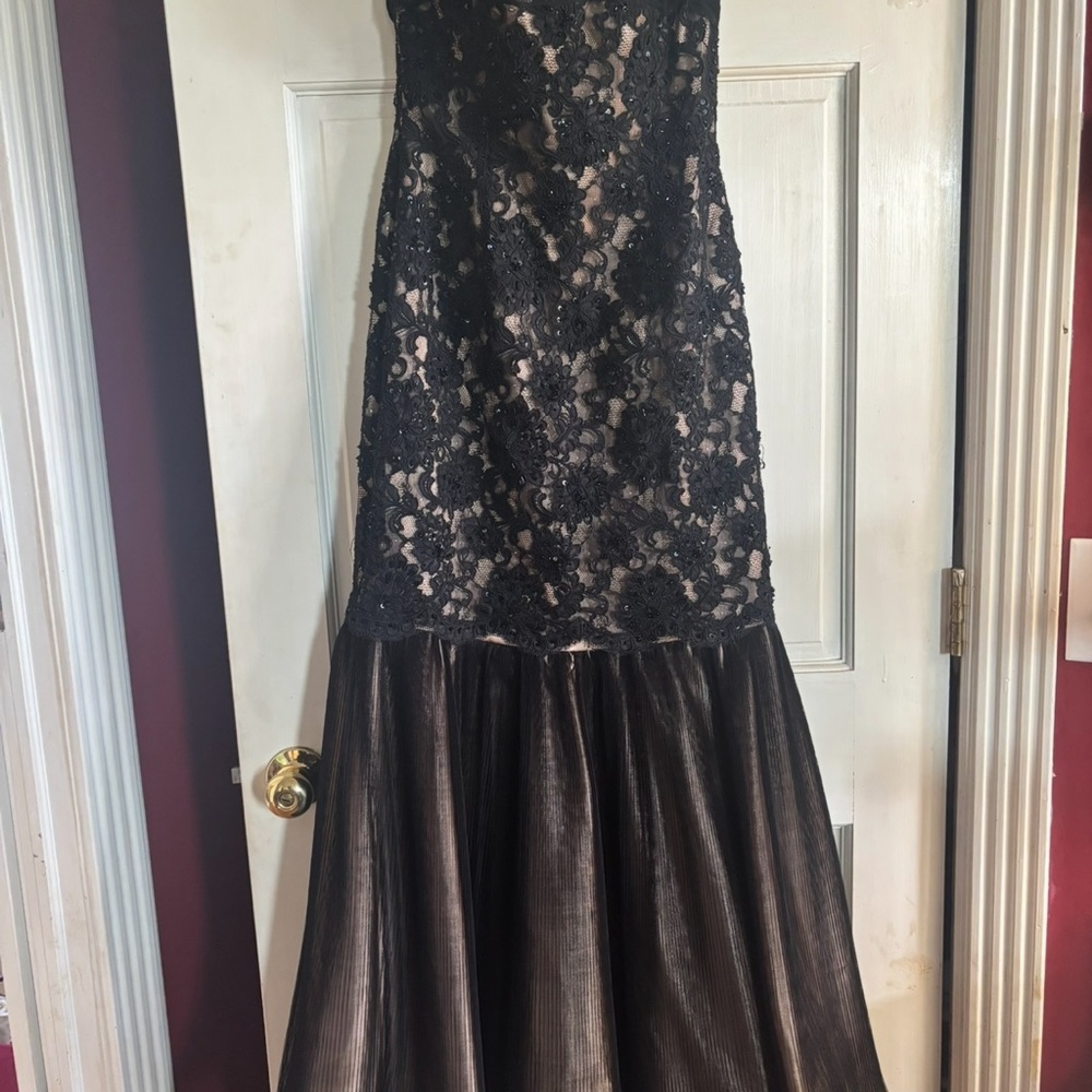 Jovani Tan Evening Dress